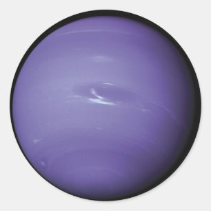 Sticker Rond Belle Neptune bleue, vue de l'espace, NASA