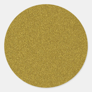 Sticker Rond Belle parties scintillant fashinable en or jaune c