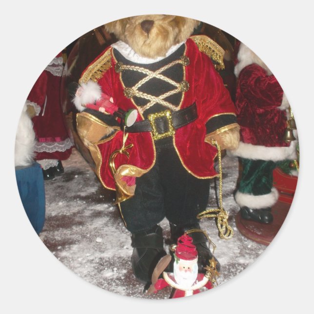 Sticker Rond Belles cartes cadeaux de Noël photo.JPG (Devant)