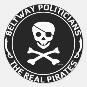 Sticker Rond Beltway Pirates