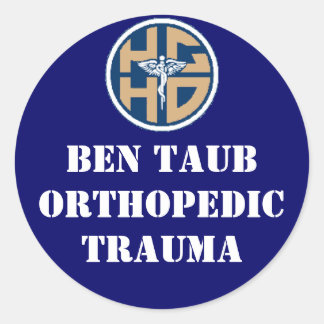 Sticker Rond ben taub ortho