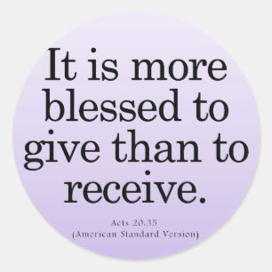 Sticker Rond Bénédiction de donner des lois 20-35