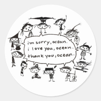 Sticker Rond bénédiction de guérison des océans