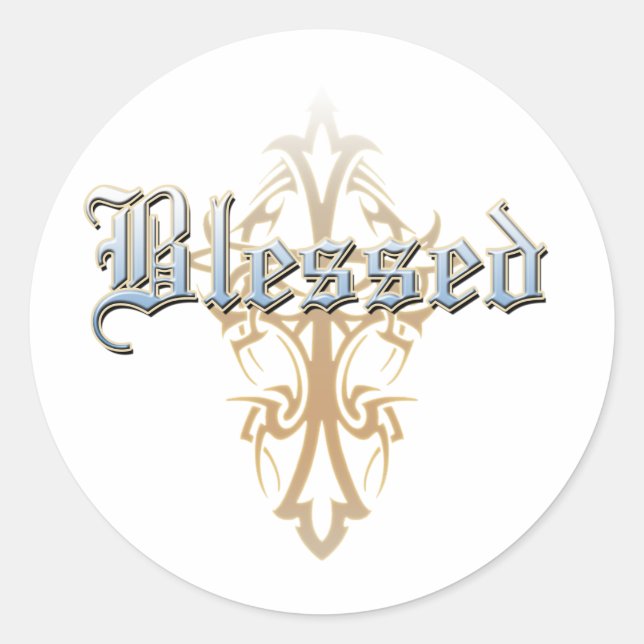 Sticker Rond Béni (Devant)