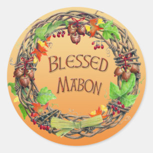 Sticker Rond Béni Mabon Wreath