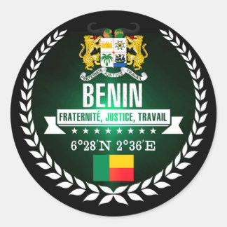 Sticker Rond Bénin