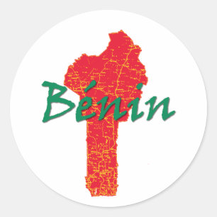 Sticker Rond Bénin