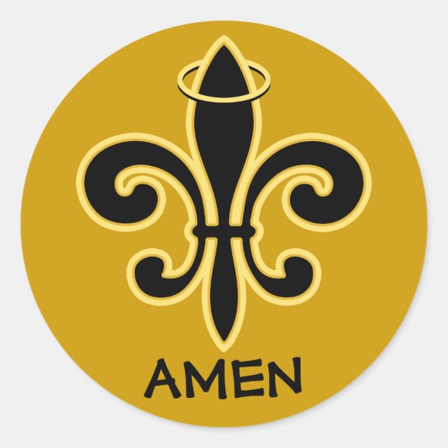 Sticker Rond Bénissez-vous les garçons (Devant)