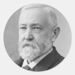 Sticker Rond Benjamin Harrison 23