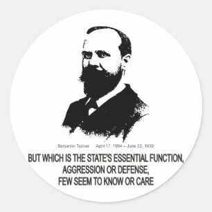 Sticker Rond Benjamin Tucker