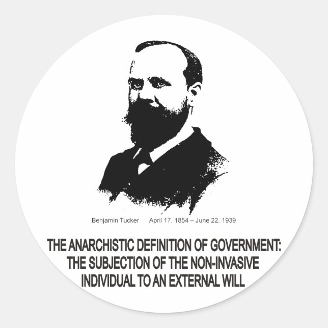 Sticker Rond Benjamin Tucker (Devant)