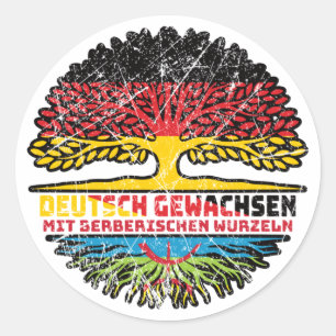 Sticker Rond Berberisch Berberch Deutsch Deutschland Baum Wurze