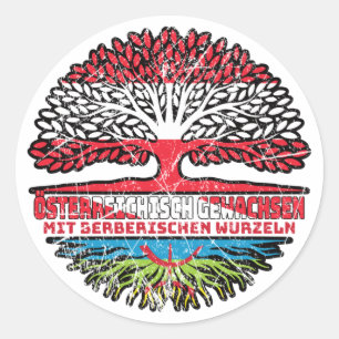 Sticker Rond Berberisch Österreichisch Österreich Baum