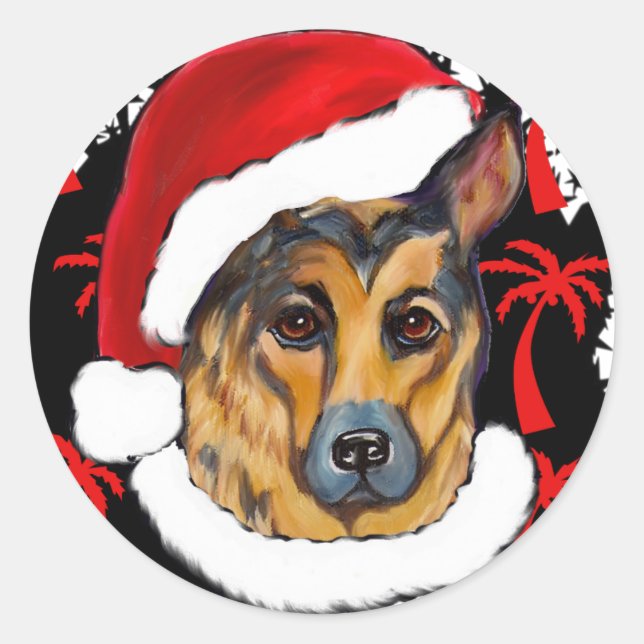 STICKER ROND BERGER ALLEMAND (Devant)