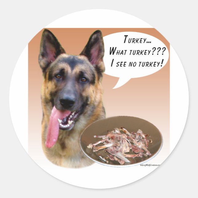 Sticker Rond Berger allemand Turquie (Devant)