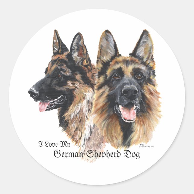 Sticker Rond Bergers allemands (Devant)