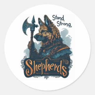 Sticker Rond Bergers allemands en vaillance viking