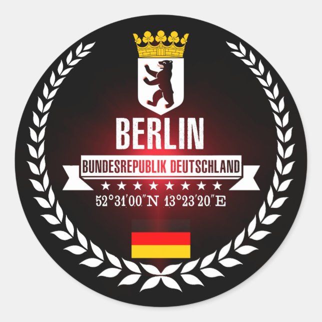 Sticker Rond Berlin (Devant)