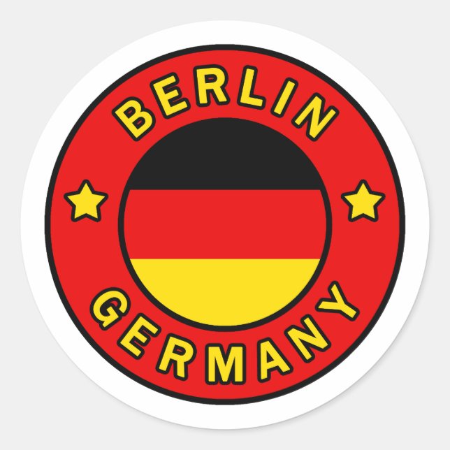 Sticker Rond Berlin Allemagne (Devant)
