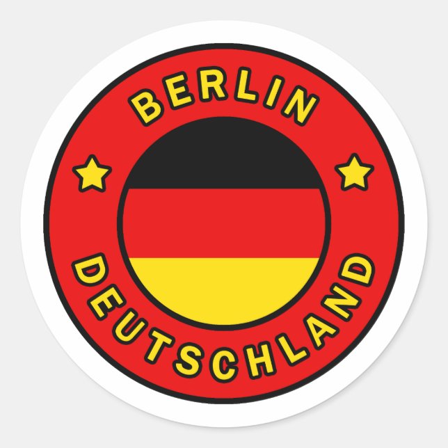 Sticker Rond Berlin Allemagne (Devant)