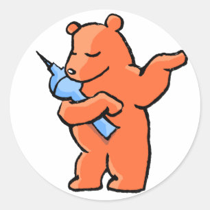 Sticker Rond Berliner Bear !