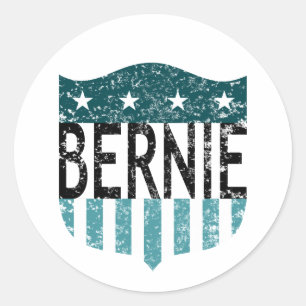Sticker Rond BERNIE étoiles et rayures