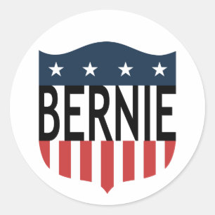 Sticker Rond BERNIE étoiles et rayures