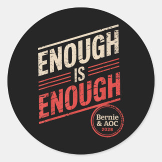 Sticker Rond Bernie Sanders Et Aoc 2028 Pour La Campagne Du Pré
