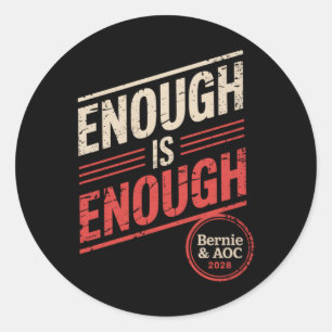 Sticker Rond Bernie Sanders Et Aoc 2028 Pour La Campagne Du Pré