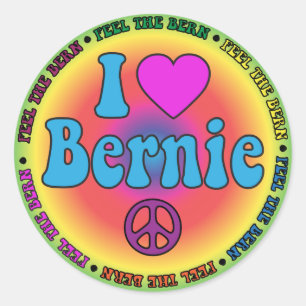 Sticker Rond Bernie Sanders pour le président