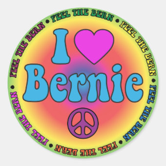 Sticker Rond Bernie Sanders pour le président