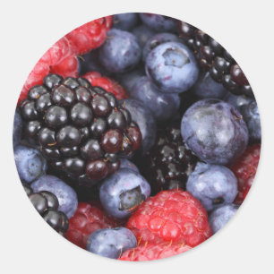 Sticker Rond Berries mixtes