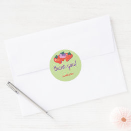 Sticker Rond Berry Special Strawberry Anniversaire - Kiwi
