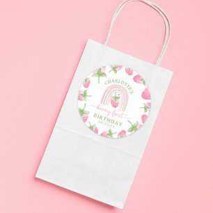 Sticker Rond Berry Strawberry Premier anniversaire