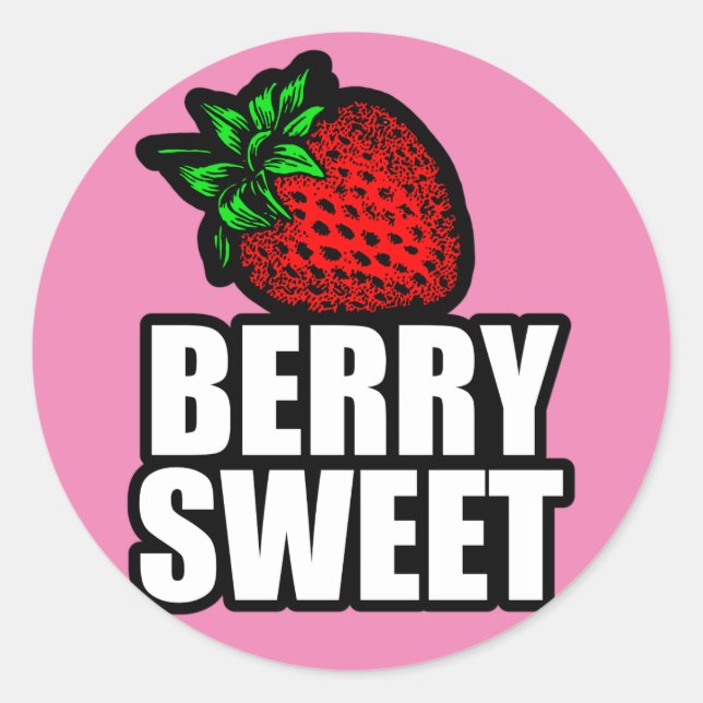 Sticker Rond Berry Sweet (Devant)
