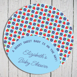 Sticker Rond Berry Sweet Baby shower