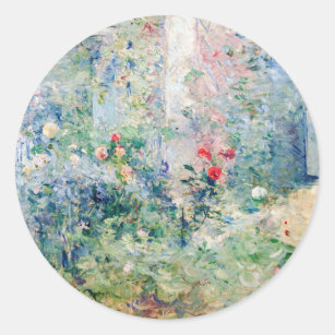 Sticker Rond Berthe Morisot - Le jardin à Bougival