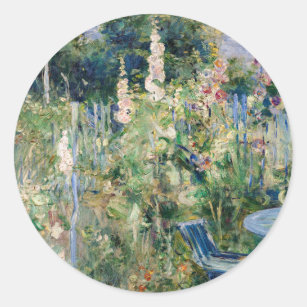 Sticker Rond Berthe Morisot - Tremieres Rose