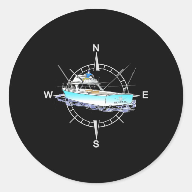 Sticker Rond Bertram 31 Imprimé À L'Arrière (Devant)