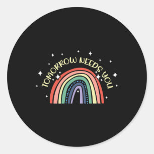 Sticker Rond Besoin d'un soutien en santé mentale