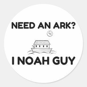 Sticker Rond Besoin d'un type d'Arche I Noah