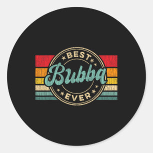 Sticker Rond Best Bub Ever Vintage Retro Fête des pères cadeau
