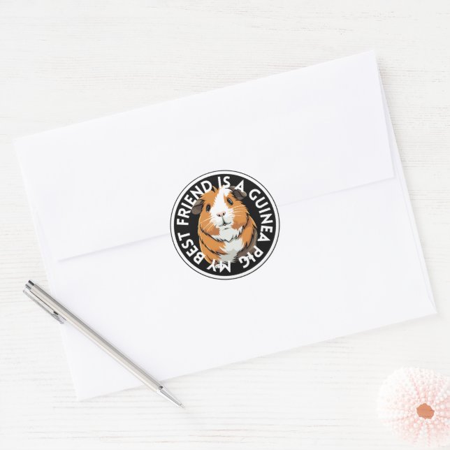 Sticker Rond Best Friend Guinée (Enveloppe)