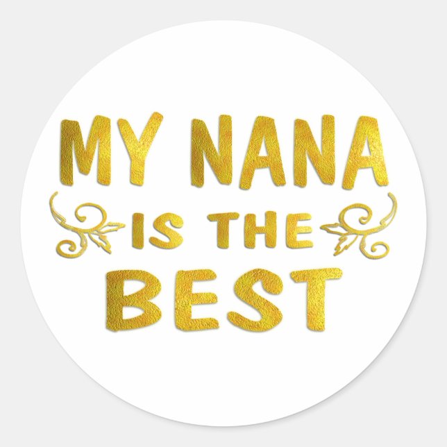 Sticker Rond Best Nana (Devant)
