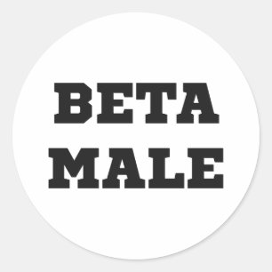Sticker Rond Bêta mâle
