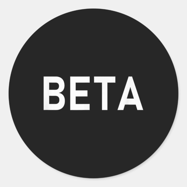 Sticker Rond Bêta soumise (Devant)