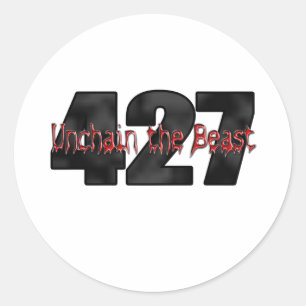 Sticker Rond bête 427 gros bloc
