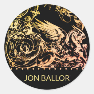 Sticker Rond Bête mythique Griffin