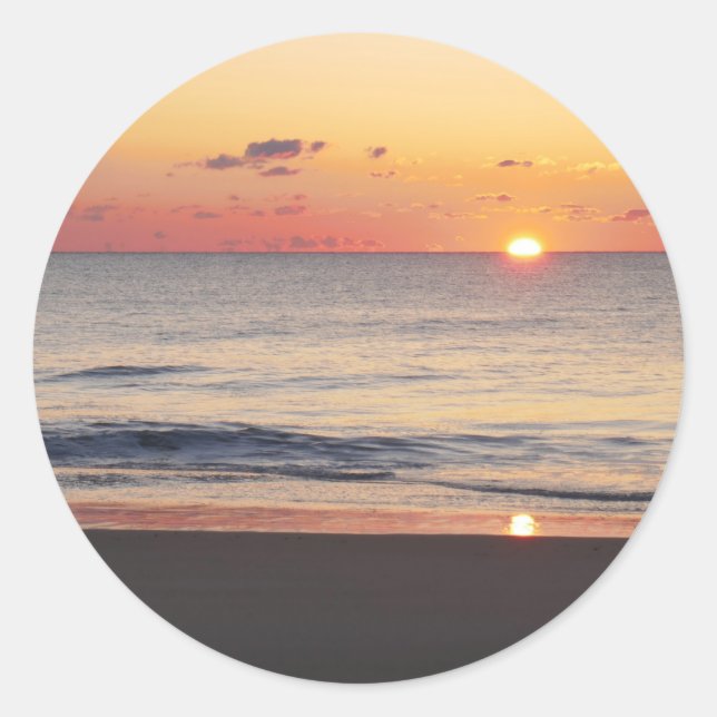 Sticker Rond Bethany Beach Sunrise II (Devant)