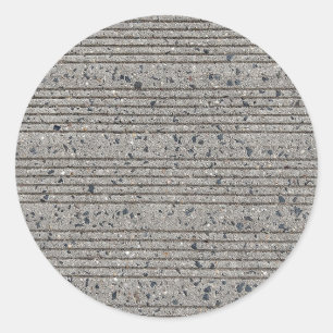 Sticker Rond Béton Gris Cimetière Trottoir